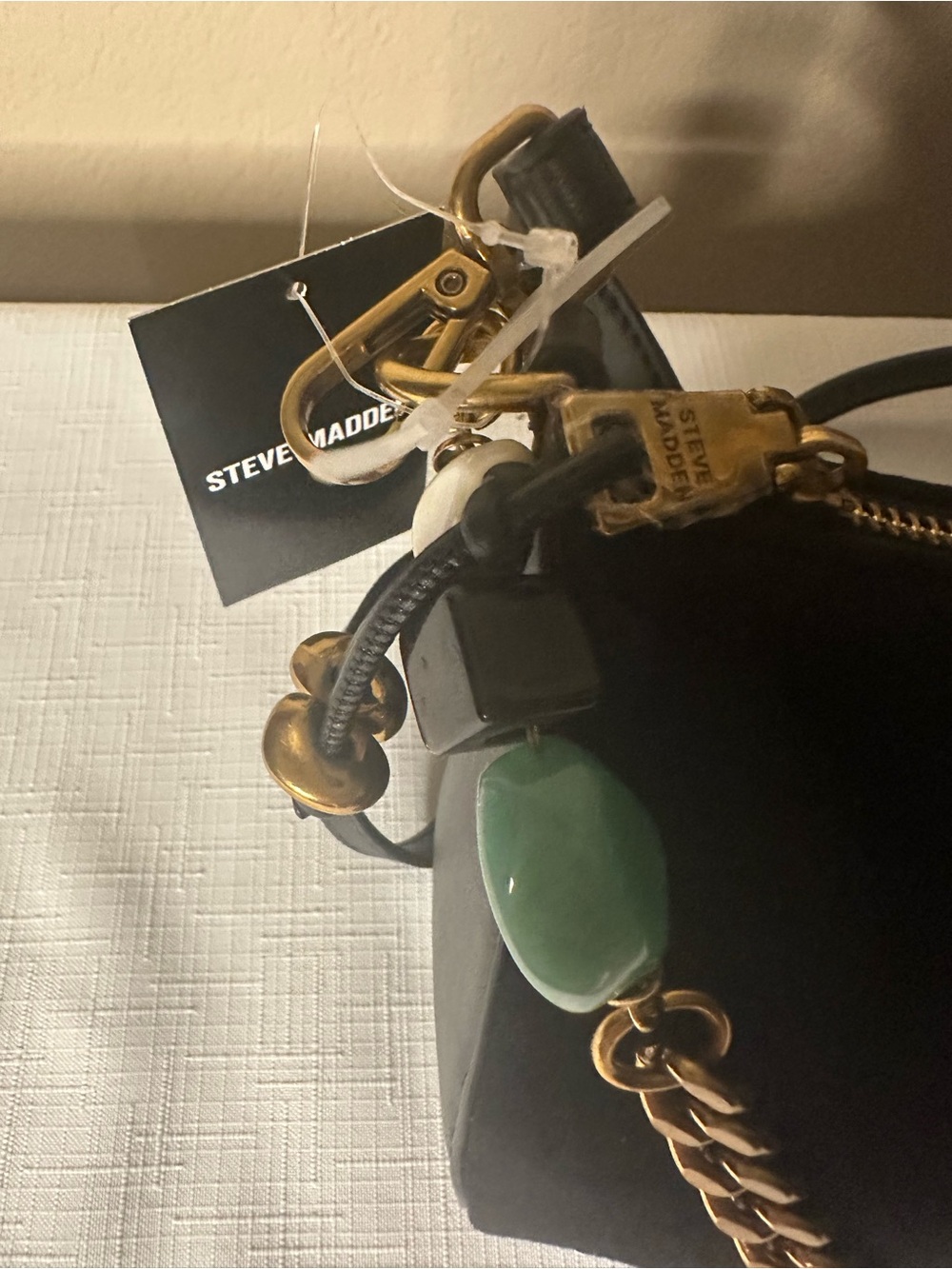 Steve Madden Black Suede Shoulder Bag - Picture 4 of 6